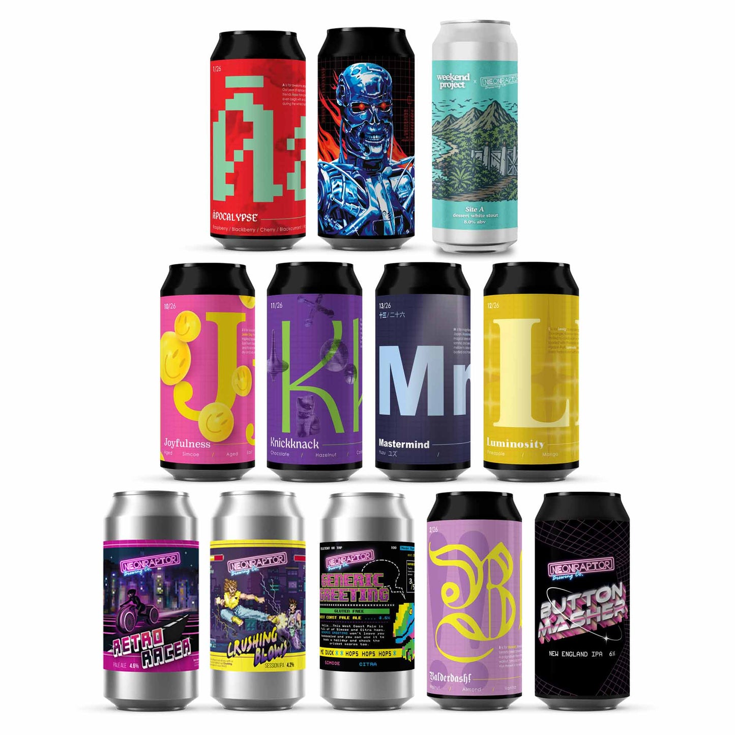 Neon Raptor Discovery Box (12 Pack)