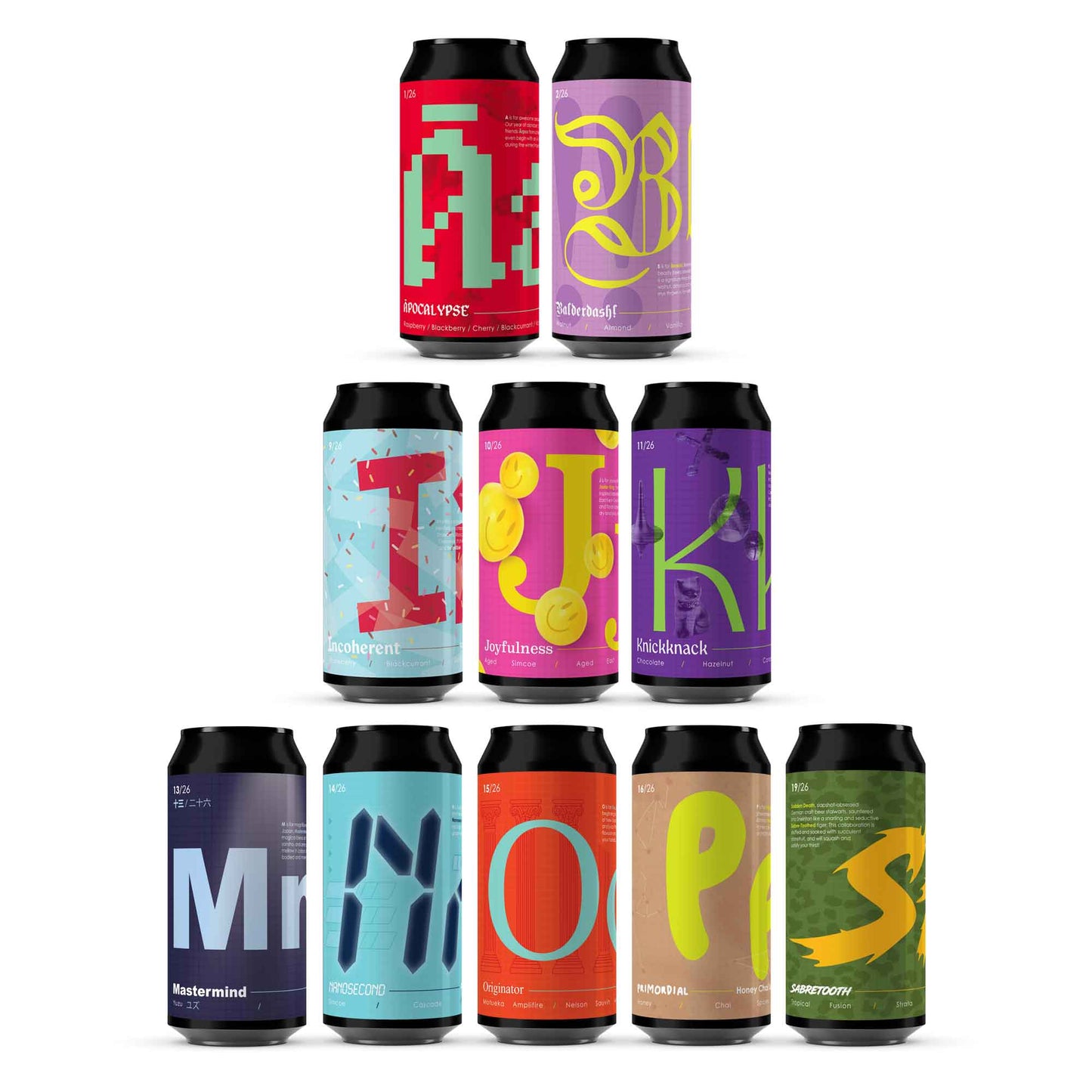 Alphabet Mixed Box (10 Pack)