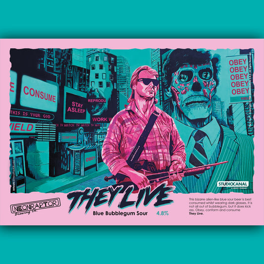 Studio Canal Collab Cinematic Beer They Live Poster